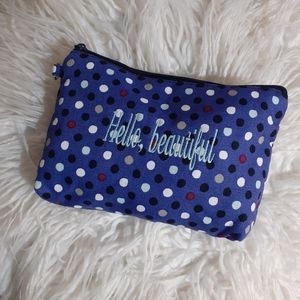 Zipper Pouch Mini Thirty-One 31 Purple Dots New